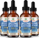 2000MG Liposomal Glutathione Liquid, 98% Absorption, Active Form L-Glutathione Supplement, Vegan Friendly, Powerful Antioxidant Complex for Immune System, Aging Defense, Detox,8 FL.OZ