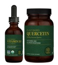 Global Healing Center - Vitamine D3 5000IU & Quercetin 250mg - Soutiens os et système immunitaire, santé respiratoire