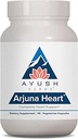 Ayush Herbs Arjuna Heart, Supplément à base de plantes pour le soutien cardiaque, Capsules de protection cardiaque pour les hommes et les femmes, 90 Capsules végétariennes