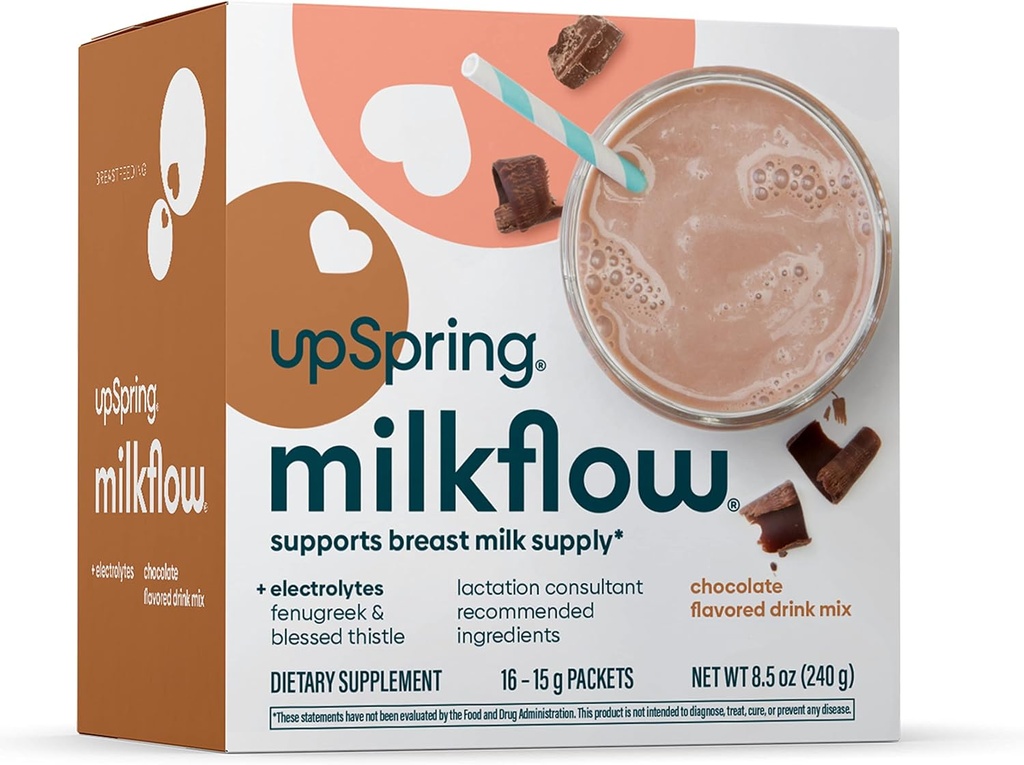 UpSpring Lait Flux Electrolyte Supplément de boisson d'allaitement Mélange avec Fenugreek.
