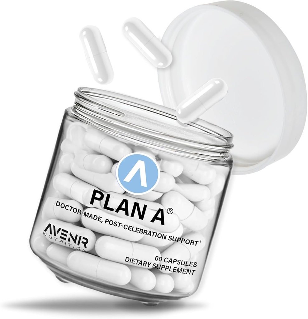 Plan A - Relief post-célébration et soutien pour la restauration, la déshydratation et les maux de tête - Dihydromyricetin DHM & L Cysteine - 45 capsules