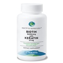 Splendeur de la Terre Biotine 10 000 mcg + kératine 25mg, favorise les cheveux sains, les ongles forts et le soutien de la peau, 60- jour d'approvisionnement