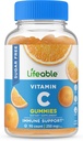 Lifeable Sugar Free Vitamin C – 250 mg – Great Tasting Natural Flavor Gummy Supplement – Vegetarian GMO-Free Chewable Vitamins – for Immune Support – for Adults – 90 Gummies