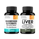 Glycinate de magnésium de Sandhu avec Quercetin & Capsules de soutien du foie
