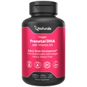 Naturalis Vegan Prénatal avec Omega à Specrum Complète - 3-- Algae DHA, EPA, DPA, Vitamine D3 & Folic L actif 5-MTHF.