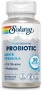 SOLARAY Mycrobiome Probiotic Men’s Formula, Probiotics for Men, Gut Health, Digestion, Immune Function & More, 20 Billion CFU Mens Probiotic, 24 Strains Plus Prebiotic, 30 Servings, 30 VegCaps