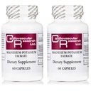 Recherche cardiovasculaire Taurat de magnésium-potassium - Brevet en attente - 60 capsules de légumes X 2 bouteilles