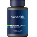ProHealth Hydroxytyrosol Extreme - Supplément Hydroxytyrosol, Extrait de feuille d'olive (extrait de feuille d'olive biologique) (90 capsules végétariennes) Sans gluten, sans soja.