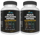 VITAMISAN 2-Pack Multi Collagen Plus Pills (Type I, II, III, X) for Anti-Aging, Hair, Skin, Nails and Joint Support, 80 Day Supply 240 Capsules