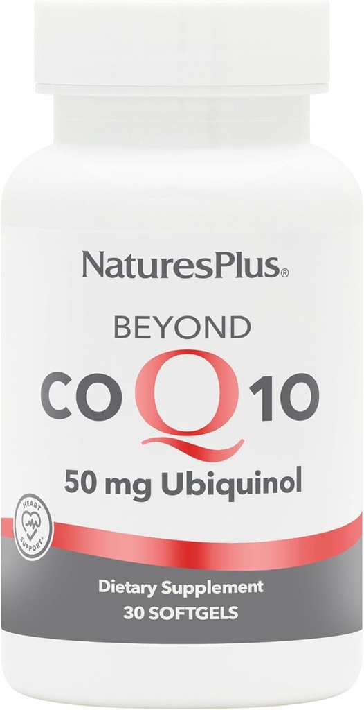 NaturesPlus Beyond CoQ10 50 mg - 30 Softgels - Fournit Ubiquinol à haute résistance - Soutient le bien-être général - 30 portions