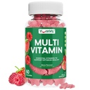 Gommies multivitamines pour adultes, Vitamine gommy quotidienne pour les femmes et les hommes, Supplément de multivitamines de soutien immunitaire, Vitamine multivitamines avec vitamines A, C, D, E, B-6, B-12, Zinc - 60 Gommies