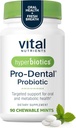 Hyperbiotiques Nutriments vitaux Pro probiotiques dentaires de type clinique BLIS K12 et M18. Probiotiques oraux pour mauvais traitement respiratoire pour les adultes.