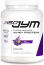 Supplément JYM Science Iso JYM Grape, 90 Calories, 100% Whey Protein Isolate, Zero Fat, Zero Sucres, Mélanges clairs, pour les femmes et les hommes, 20 portions