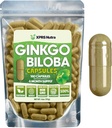 XPRS Nutra Ginkgo Biloba Capsules - Gingko Biloba Suppléments encapsulés pour la cognition - Ginkoba Biloba - Immunity Boosting Ginkgo Biloba Capsules - 180 Compte