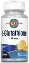 KAL L-Glutathion, Supplément réduit de glutathion, Antioxydant à forte absorption, ActivMelt à saveur orange, Végétarien, Vérifié en laboratoire, 90 portions, 90 micro comprimés