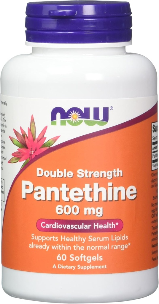 Aliments maintenant, Pantethine 600 mg, 60 Softgels (paquet de 2)
