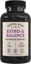 Supplément Cristal Star Estro G Balance (150 Capsules) – Soutien à la ménopause à base de plantes avec Cohosh noir, Rehmannia, Damiana & réglisse – Végétarien et non-OGM