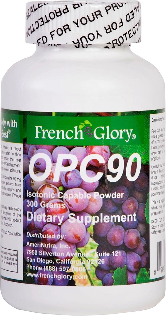 FrenchGlory OPC90: Isotonic OPC Antioxidant 3 Month Supplement