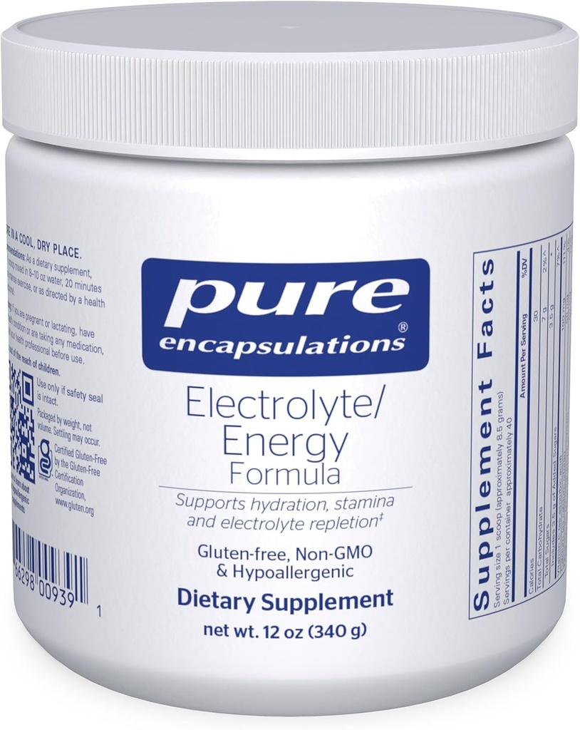 Encapsulations pures Formule électrolyte/énergie -- 340 grammes