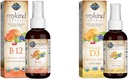 Garden of Life Organics B12 Vitamine - Alimentation entière B-12 pour le métabolisme et l'énergie et la vitamine D3 Liquide 1000 UI par spray
