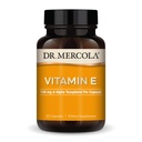 Dr Mercola Vitamine E - Soutient la santé de la peau et de l'antioxydant - Mélange de tocophérols et de tocotriénols - Non-OGM, sans gluten et sans soja - 30 capsules (30 portions)