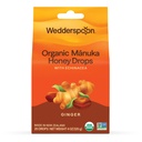 Wedderspoon Bio Manuka Miel Drops, Ginger & Echinacea, 20 Compte (paquet de 1)