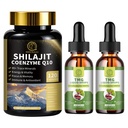 TMG (Triméthylglycine) Supplément gouttes liquides et capsules Shilajit avec mousse de mer
