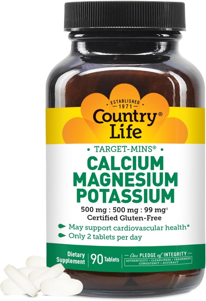 Pays Vie Calcium-Magnésium-Potassium - 90 Comprimés
