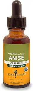 Extrait liquide d'anis biologique certifié Herb Pharm pour support digestif, 1 Fl Oz (paquet de 1) 1 Fl Oz
