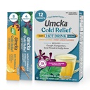 Nature's Way Cold Relief Hot Drink, Umcka, homéopathique, cliniquement prouvé Pelargonium Sidoides 1X, pour Toux, Congestion, Mal de gorge, Nez Stuffy, Formule Jour & Nuit, 12 Packets (Emballage May Vary)