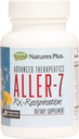Natures Plus Thérapeutique avancée Aller-7 Rx-Respiration - 60 Capsules végétariennes - Soutient le bien-être respiratoire - Sans gluten - 30 portions