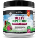 Poudre de racine de betterave - Supplément de betteraves avec vitamine C Plus Antioxydant biologique Fruits et légumes rouges riches - Booste l'endurance et les niveaux d'énergie naturelle - 30 portions - Emballage Mai Varier