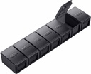 Extra Large Pill Organizer Weekly, KAPENS Daily Pill Case Box Compartiments de grande capacité, contenants de pilules de 7 jours pour les suppléments médicaux Vitamine Fish Oil, noir