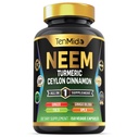 Supplément Neem Leaf - Formule 8in1 - Combiner avec Turmeric, Ceylan Cinnamon, Ginger, Tulsi, Ginkgo Biloba, Amla et Black Pepper - Immune Health Support - 150 Capsules Vegan