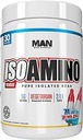 Homme Sports ISO-Amino BCAA Poudre d'acide amino, Bombe bleue-Sicle, 30 portions, 210 grammes