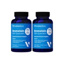 VitaMedica Bromelain & Quercetin Supplément - 500mg Bromelain 250mg Quercetin - 2400 GDU pour l'immunité, le soutien articulaire, l'inflammation et la récupération musculaire - 60 Capsules Vegan - 30 portions (2 pack)