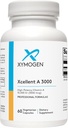 XYMOGEN Xcellent A 3000 - 10 000 UI Supplément de vitamine A à haute capacité (Palmitate de rétinyle) - Soutient une fonction immunitaire saine, une peau saine + des membranes muqueuses (60 capsules)