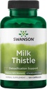 Swanson Thistle de lait (standardisé) - Supplément de soutien du foie à base de plantes w/ 80% Silymarin - Formule naturelle aidant à maintenir la santé et le bien-être - (120 capsules)
