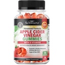 Gommies de vinaigre de cidre de pomme pour perte de poids - Gommies de vinaigre de cidre de pomme avec la mère pour les femmes et les hommes - Energy Boost Bloat Digestive & Immune Support - Vitamine B12 B6 B 9 Acide folique - Vegan Detox Cleanse -90Ct