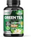 Construit par Nature Green Tea Extract 1000mg – Supplément de puissance élevée avec 98 % de polyphénols, 75 % de catéchines et 45 % d'EGCG – Soutien énergétique naturel – Non-OGM – 120 capsules