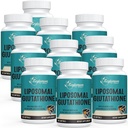 2400 MG Glutathion liposomique Softgels, Absorption maximale, forme active L-Glutathion réduit (GSH), avec acide hyaluronique, resvératrol, maîtres antioxydants pour la désintoxication, cerveau, système immunitaire, 600 Softgels