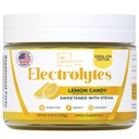 Sucre Zéro - Poudre d'électrolytes au citron - Hydratation rafraîchissante - Énergie sans caféine avec tous les ingrédients naturels - Vegan, Keto & Paleo - Mélange de poudre d'électrolytes sans sucre - 37 portions