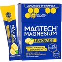 MagTech Mélange de boissons de magnésium - Cimonade sans sucre - 3 formes de magnésium: Magtéine L-Thréonate, Glycinate et Taurate - 200mg Complexe de magnésium chélaté - Soutient la relaxation et la santé du cerveau - 20 portions
