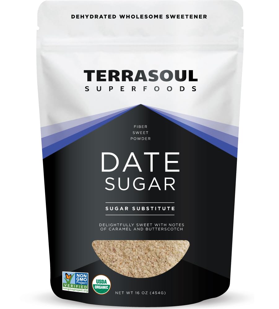 Terrasoul Superfoods Organic Date Sucre, 1 Lb - Faible Glycémie