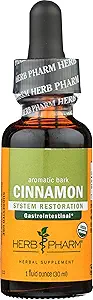 Extrait liquide de cannelle biologique certifié Herb Pharm pour support cardiovasculaire et circulatoire - 1 Ounce