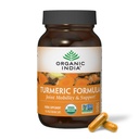 INDE ORGANIQUE Curcumine curcuma avec poivre noir - Supplément curcuma biologique et supplément curcuma, Capsules curcuma, Support joint et système immunitaire, Root entière, Trikatu - 90 Capsules