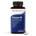 LifeSeasons - Focus-R - Supplément de soutien à la concentration - Tous les âges - Améliore la performance mentale et la concentration - Augmente l'attention - L-Theanine, Kava Kava, Bacopa, Vitamine B et plus - (60 capsules)