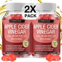 Gommies de vinaigre de cidre de pomme Toplux - 1000mg de vinaigre de cidre de pomme avec B12, racine de betterave, grenade pour système immunitaire, désintoxication et nettoyage, Gummy Alternative aux capsules de vinaigre de cidre de pomme, pour hommes