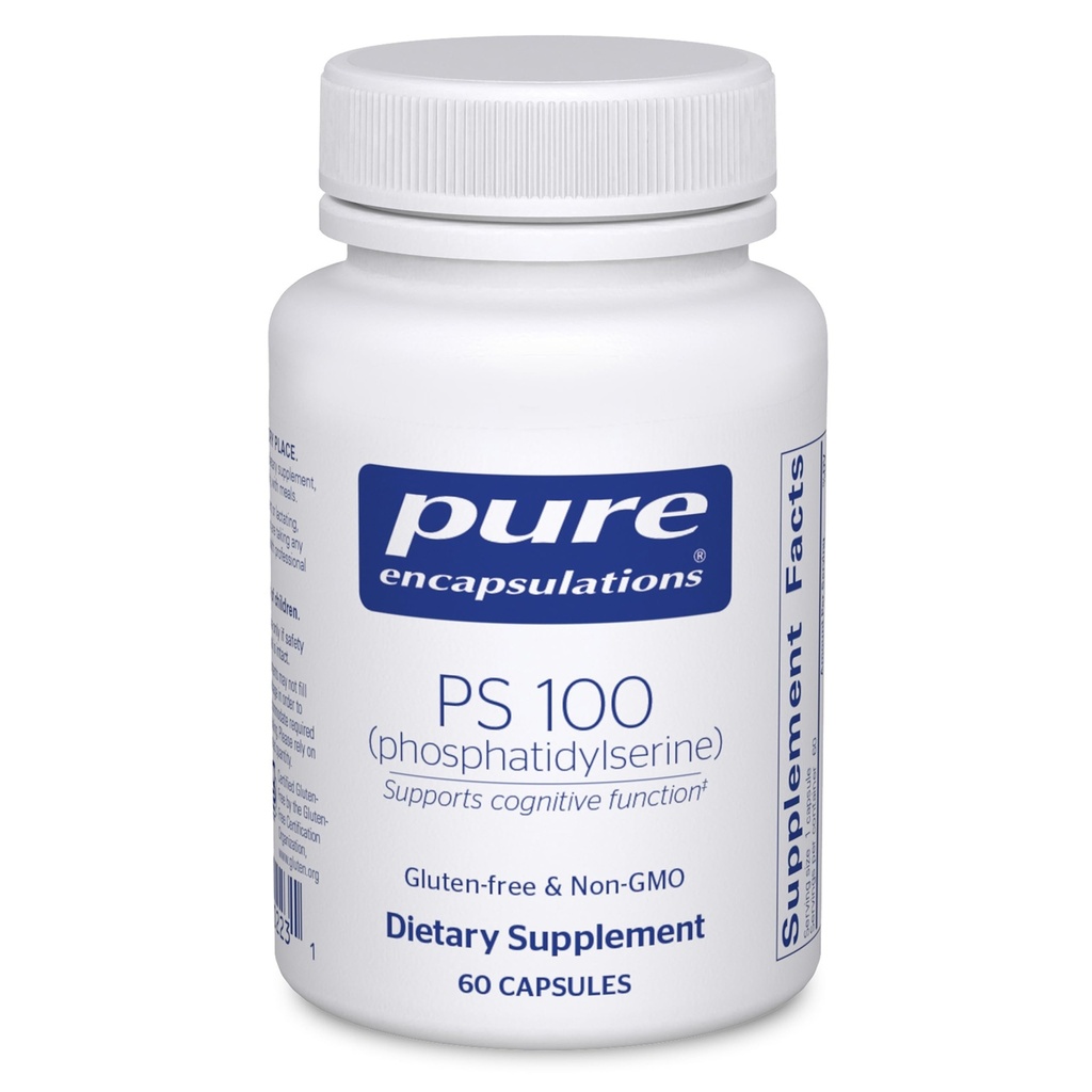 Pure Encapsulations PS 100 | Phosphatidylserine Amino Acid Supplement for Brain and Memory* | 60 Capsules