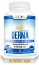 Complexe de réparation dermique pour peau hydratée, Glowing – Supplément anti-vieillissement avec Phytocéramides et acide alpha lipoïque. Résultats rapides Les pilules d'hydratation améliorent la douceur et réduisent les rides. 60 Capsules liquides